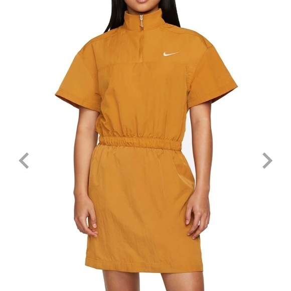 Nike Women's Sportwear Swoosh Woven Dress - Picture 1 of 8